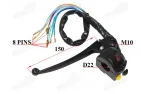 HANDLEBAR SWITCH-LEVER ASSEMBLY DELTA  LEFT SIDE LIGHTS-TURN SIGNALS WITH CLUTCH LEVER