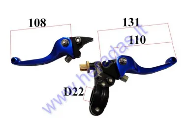 Folding handlebar lever set