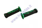 Rubber handlebar grip set for motorcycle