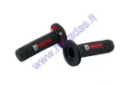 Rubber handlebar grips for motorcycle