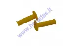 Rubber handlebar grips for motorcycle