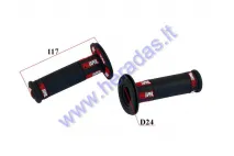 Rubber handlebar grips for motorcycle