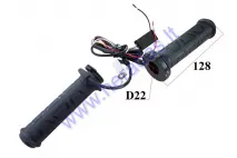 Heared grips D22 for steering wheel 12V, adjustable power 15-35W Length 122mm, outer 32mm