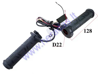 Heared grips D22 for steering wheel 12V, adjustable power 15-35W Length 122mm, outer 32mm