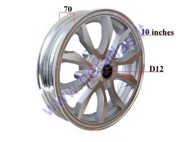 Front wheel 10 inch (10 inch) for electric tricycle MS03 MS04 models since 2023 years MT2.15x10  R10