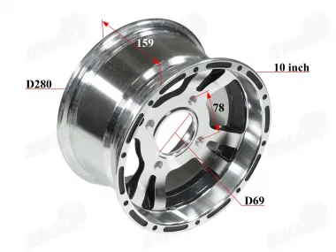 Rim 10 inch for ATV quad bike R10 aluminum