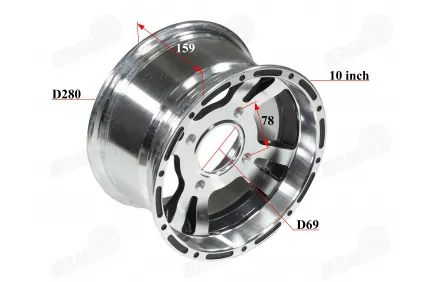 Rim 10 inch for ATV quad bike R10 aluminum