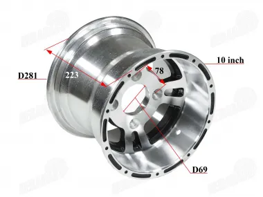 Rim 10 inch for ATV quad bike R10 aluminum