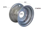 Rim 6 inches ATV quad bike 3 hole  R6
