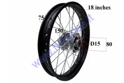 Rear rim for cross enduro motorcycle 18 inches (18inches) R18
