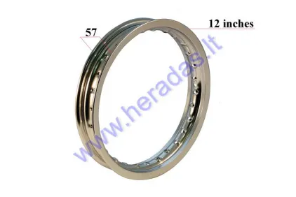 Ratlankis motociklo  12x1.60 12 colių  R12 aliuminis