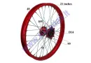 Ratlankis motociklo 21 colio priekinis tinka motociklui MTL250 MOTOLAND  R21 ratas