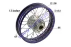 Ratlankis motociklo CBL 12 colių galinis R12