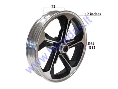 Ratlankis priekinis 12 colių elektrinio motorolerio SKYHAWK  R12
