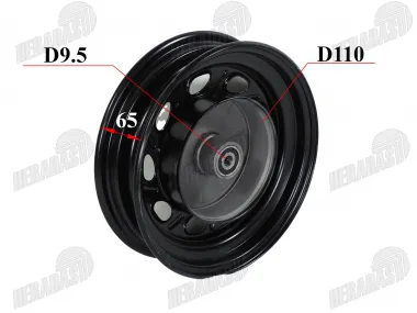 Ratlankis priekinis 8 colių elektrinio  motorolerio triračio R8 tinka PRAKTIK1 EKO, PRAKTIK2 EKO