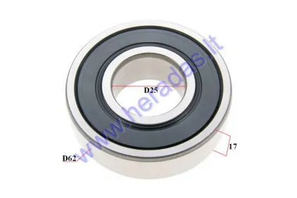 BEARING 25/62/17 25x62x17 FAG 6305-2RS-C3