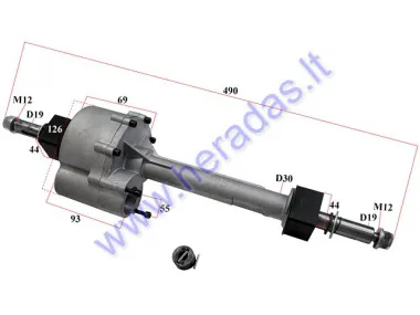 Reduktorius elektrinio sulankstomo keturračio COMFI4 tinka varikliui EB1452