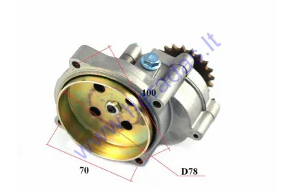 Reduktorius su būgnu keturračio motociklo 50cc