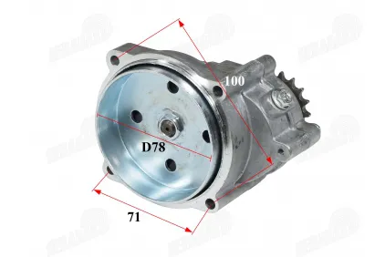 Reduktorius su būgnu keturračio motociklo 50cc T8F 17dantų 47mm Pocket Bike  Pocket ATV