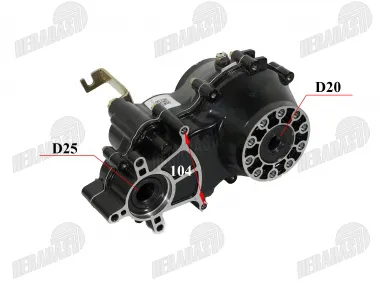 Reduktorius variklio elektrinio krovininio triračio 72V 2300W tinka PRAKTIK 3 JP2300