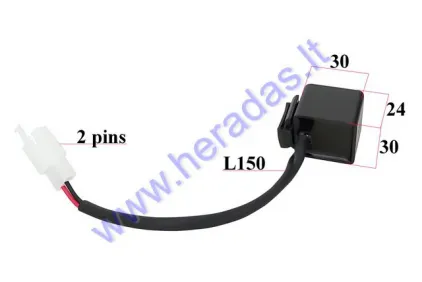 RELAY TURN SIGNAL LIGHT UP for motocycle 2 pins 12V DC AC 10/21W