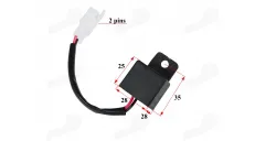 Rėlė posūkių motociklo keturračio motorolerio  2 kontaktų LED 12V DC AC 1-100W