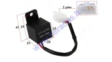 Relay 2-pin with wire for scooter, suitable for LED turns LF1-S-PIN max 150W