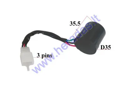 Scooter relay with wire 3 pins