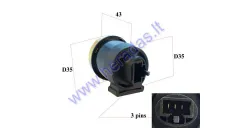 RELAY FOR SCOOTER, MOPED  3 PINS WITHOUT WIRE 12V