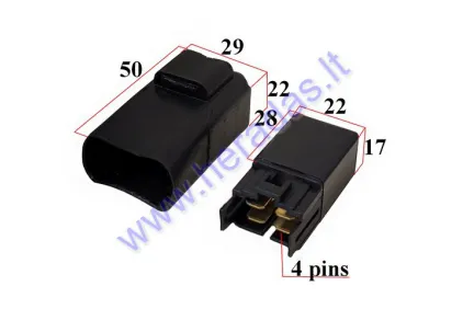 Starter relay for ATV, motorcycle, scooter 4T 4 contacts