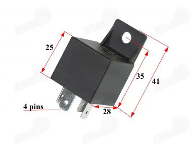 Rėlė starterio motoroleriui 125CC 40A 12V