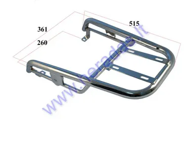 Frame metal rear part of the trunk holder for electric scooter EPICO XZY