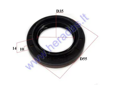 Oil seal 35/55/10/14 for quad bike