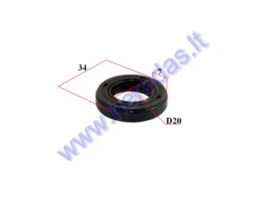 Oil seal 20/34/7