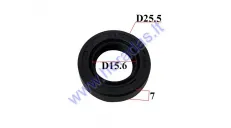 Oil seal for scooter shaft 15.6/25.5/7 15.6X25.5X7 right side KYMCO, PEUGEOT