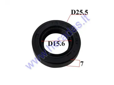 Oil seal for scooter shaft 15.6/25.5/7 15.6X25.5X7 right side KYMCO, PEUGEOT