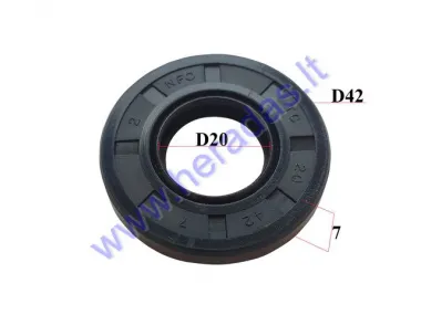 CRANKSHAFT OIL SEAL 2T 20/42/7 LEFT SIDE 1PE40QMB