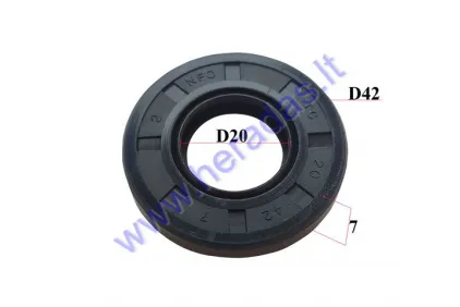 CRANKSHAFT OIL SEAL 2T 20/42/7 LEFT SIDE 1PE40QMB