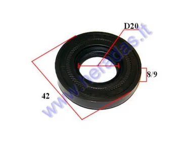 Crankshaft oil seal Minarelli 20X42/43X8/9  APRILIA/MBK/YAMAHA