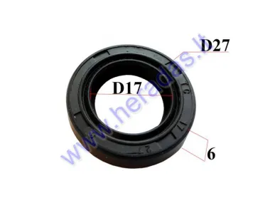 CRANKSHAFT OIL SEAL, Morini 17/27/6 17x27x6 TGB ,Suzuki RIGHT SIDE