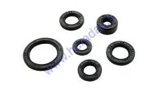 Gasket set for scooter STREET 6pcs 30/42/4.5 18.9/30/5 17/29/5 11.6/24/10 13.7/24.5 12/21/4