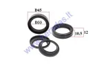 OIL SEALS FOR FRONT FORK SUITABLE FOR YAMAHA TW 200 1989-2015 33x45x10,51MM