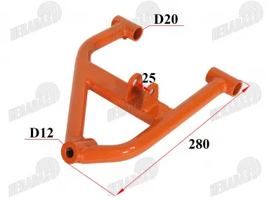 Šakė priekinė apatinė dešinės pusės keturračio tinka EGL MOTOR MADIX110