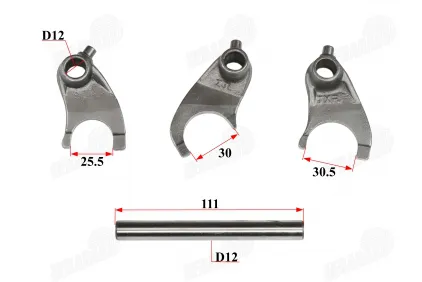 Gearshift fork for quad bike, motorcycle CB 250cc ZS 169FMM