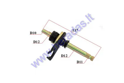 Šakutė bėgių perjungimo motorolerio, motociklo Minarelli AM6 2T 50-70cc