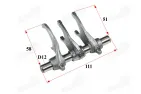 Gear shift drum assembly (with forks) for ATV quad bike
