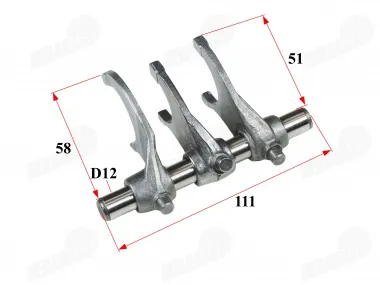 Gear shift drum assembly (with forks) for ATV quad bike