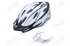 Helmet FORCE Hal 58-62cm L-XL size, white/black