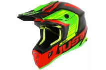 Motorcyclist cross helmet Just1 J38 Blade RED LIME BLACK