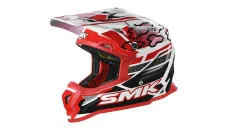 Helmet of motorcyclist SMK ALLTERRA TRIBOU black/red